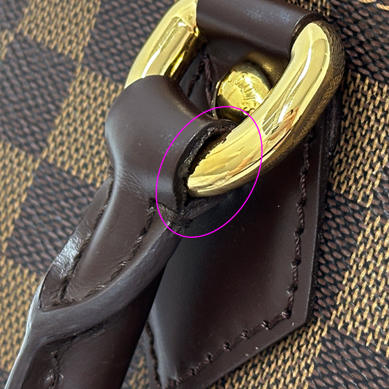 LOUIS VUITTON ルイ・ヴィトン サレヤ PM トートバッグ ダミエ エベヌ ブラウン N51183 レディース 【中古】