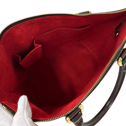 LOUIS VUITTON ルイ・ヴィトン サレヤ PM トートバッグ ダミエ エベヌ ブラウン N51183 レディース 【中古】