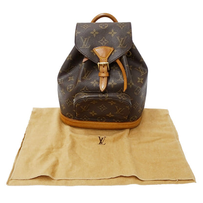 LOUIS VUITTON ルイ・ヴィトン ミニ・モンスリ リュック モノグラム ブラウン M51137 モノグラムキャンバス レディース 【中古】