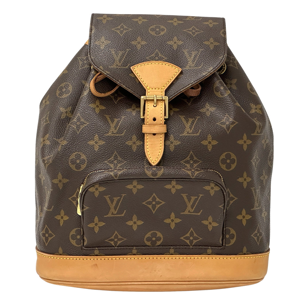 LOUIS VUITTON ルイ・ヴィトン モンスリ MM リュック モノグラム ブラウン M51136 レディース メンズ 【中古】