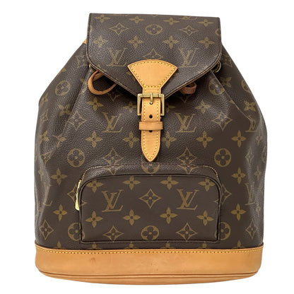 LOUIS VUITTON ルイ・ヴィトン モンスリ MM リュック モノグラム ブラウン M51136 レディース メンズ 【中古】