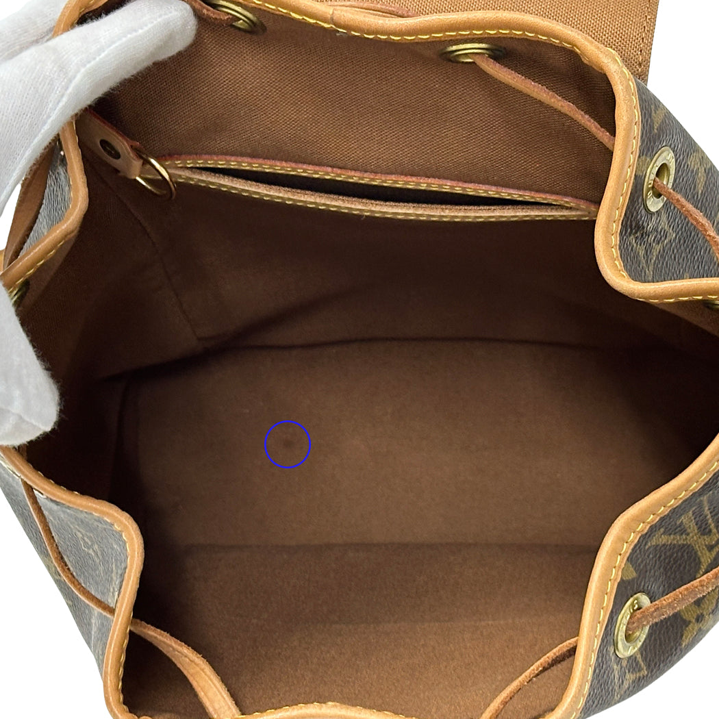 LOUIS VUITTON ルイ・ヴィトン モンスリ MM リュック モノグラム ブラウン M51136 レディース メンズ 【中古】