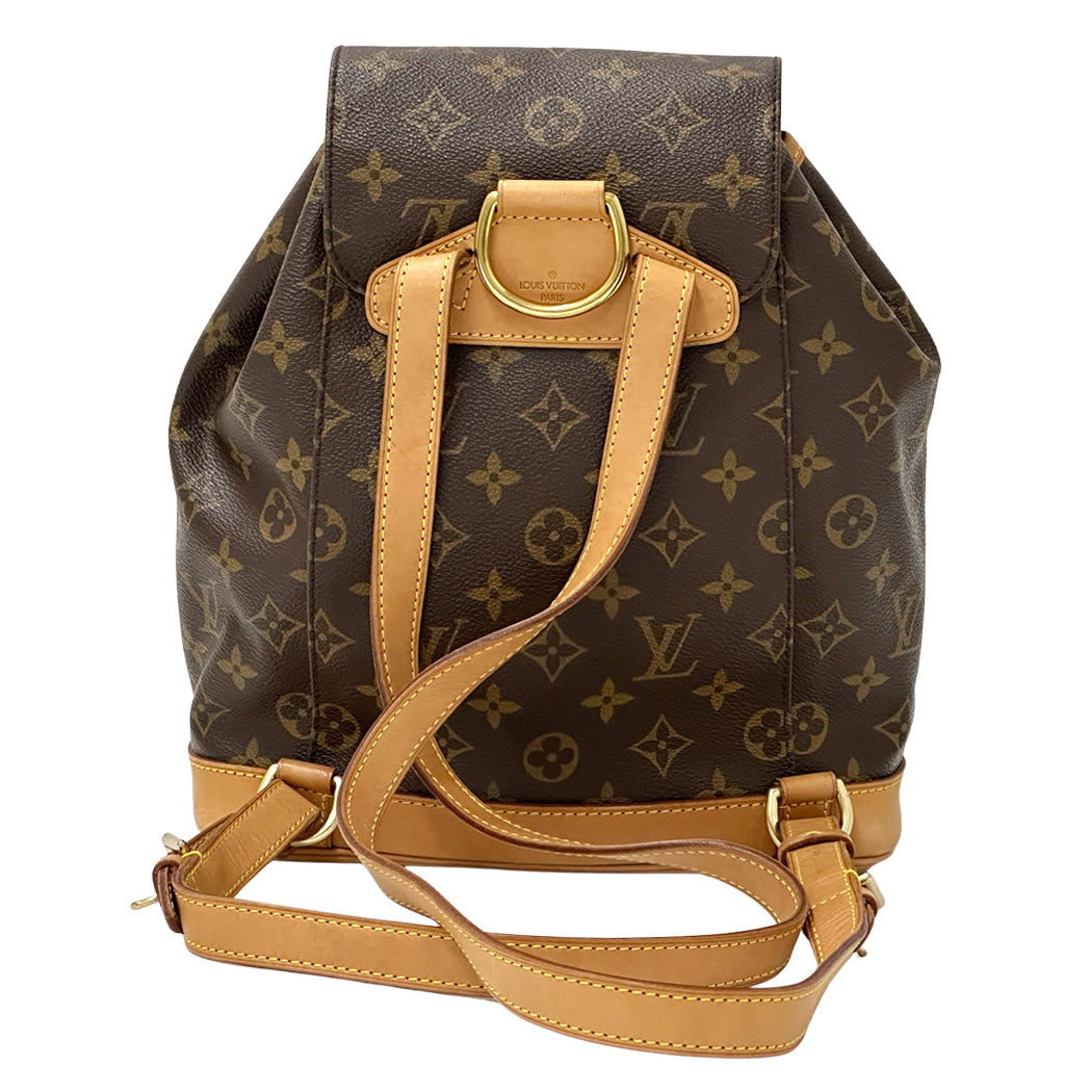 LOUIS VUITTON ルイ・ヴィトン モンスリ MM リュック モノグラム ブラウン M51136 レディース メンズ 【中古】
