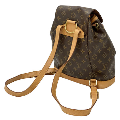 LOUIS VUITTON ルイ・ヴィトン モンスリ MM リュック モノグラム ブラウン M51136 レディース メンズ 【中古】