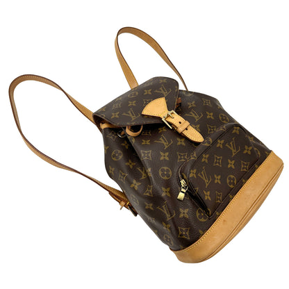 LOUIS VUITTON ルイ・ヴィトン モンスリ MM リュック モノグラム ブラウン M51136 レディース メンズ 【中古】