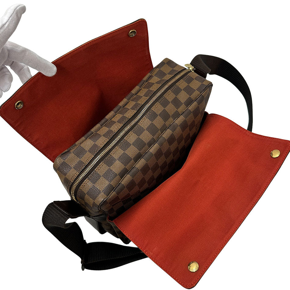 LOUIS VUITTON ルイ・ヴィトン ナヴィグリオ ショルダーバッグ ダミエ ダミエエベヌ N45255 ダミエキャンバス メンズ 【中古】