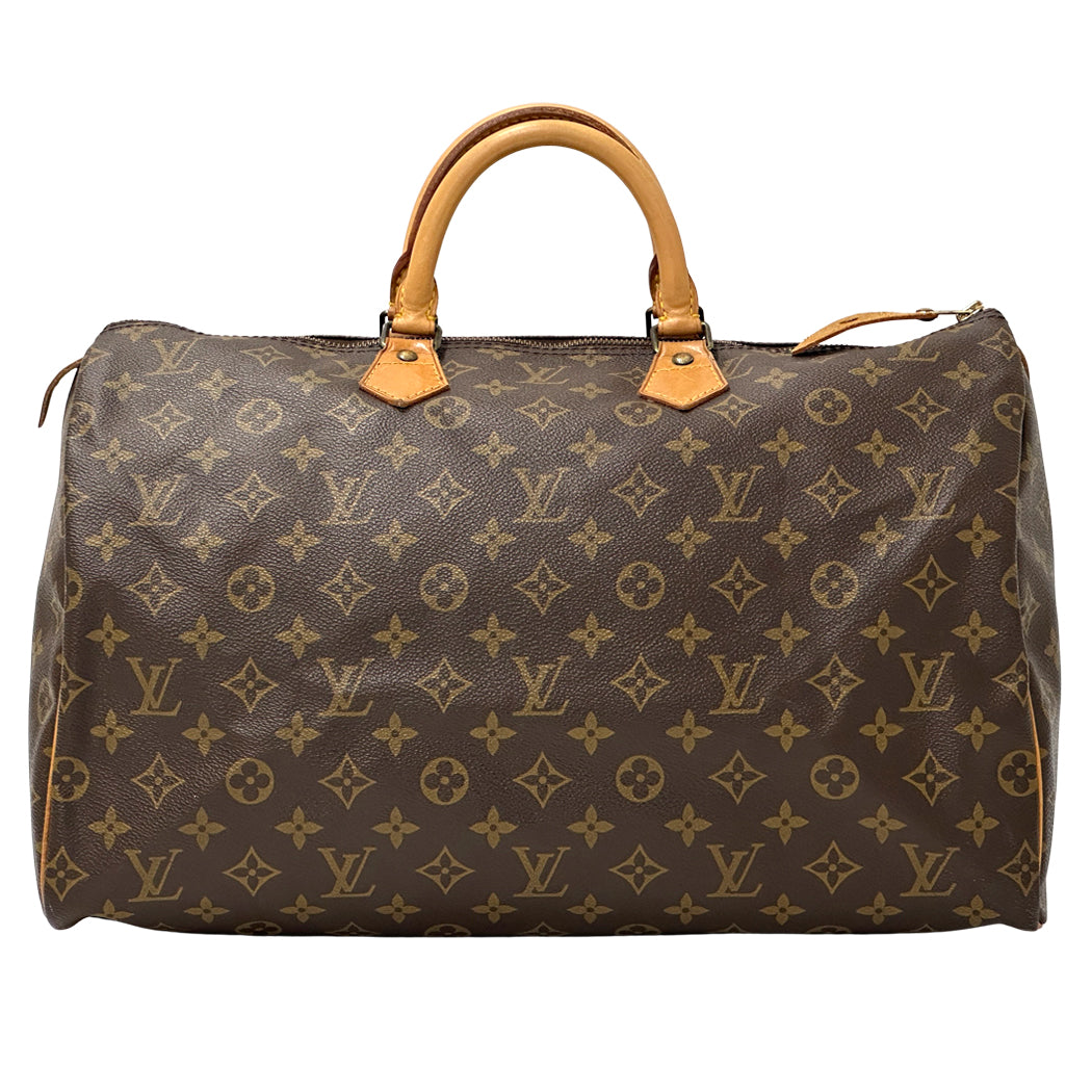 LOUIS VUITTON ルイ・ヴィトン スピーディ40 ハンドバッグ モノグラム ブラウン M41522 レディース メンズ 【中古】