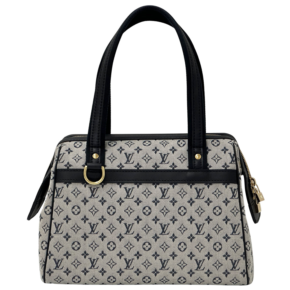 LOUIS VUITTON ルイ・ヴィトン ジョセフィーヌPM ハンドバッグ モノグラム ミニ ブルー M92214 レディース 【中古】