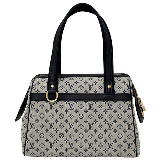 LOUIS VUITTON ルイ・ヴィトン ジョセフィーヌPM ハンドバッグ モノグラム ミニ ブルー M92214 レディース 【中古】