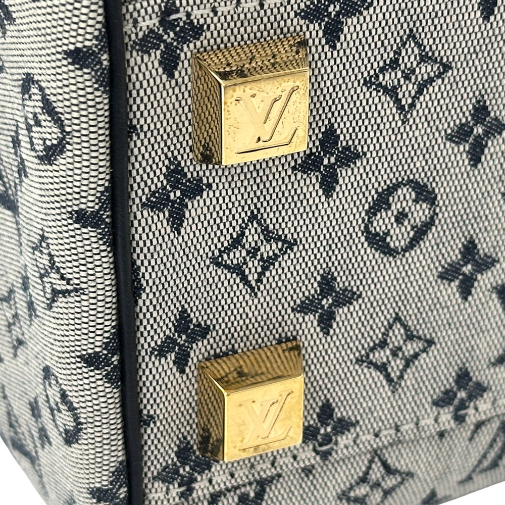 LOUIS VUITTON ルイ・ヴィトン ジョセフィーヌPM ハンドバッグ モノグラム ミニ ブルー M92214 レディース 【中古】