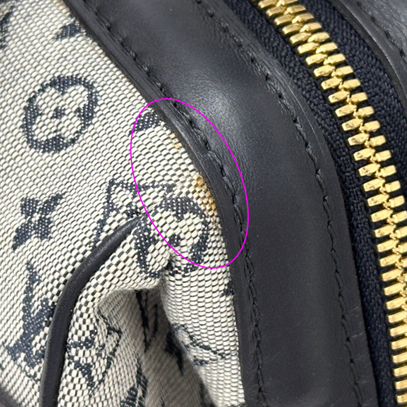 LOUIS VUITTON ルイ・ヴィトン ジョセフィーヌPM ハンドバッグ モノグラム ミニ ブルー M92214 レディース 【中古】