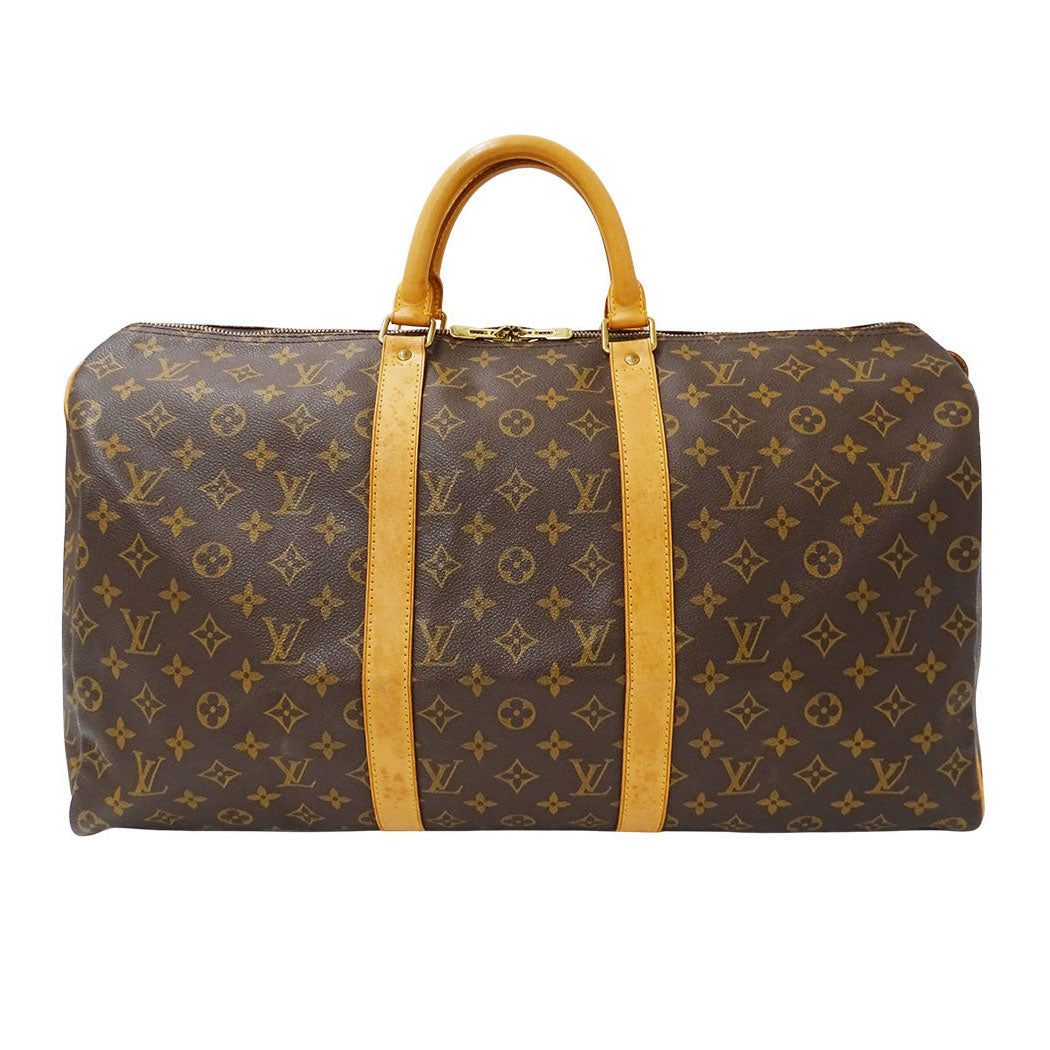LOUIS VUITTON ルイ・ヴィトン キーポル50 ボストンバッグ ブラウン M41426 モノグラムキャンバス レディース メンズ 【中古】
