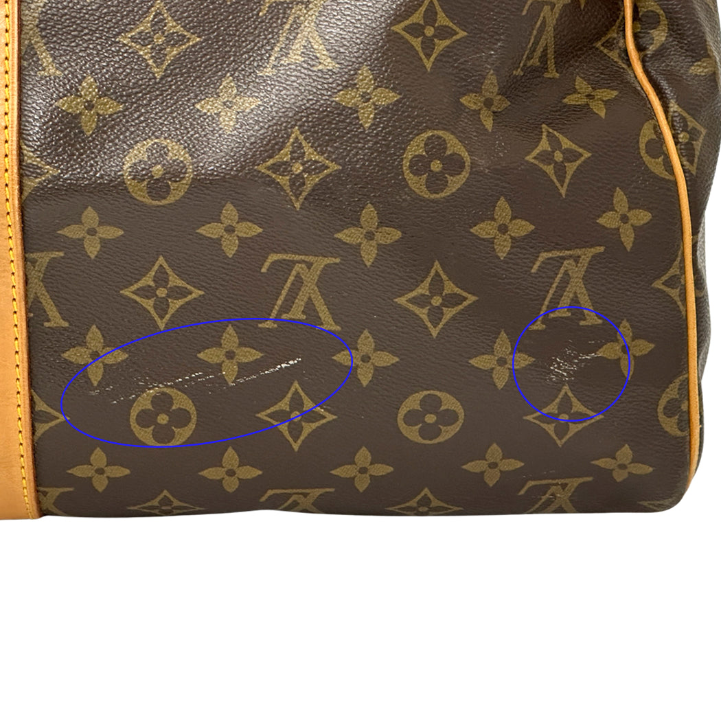 LOUIS VUITTON ルイ・ヴィトン キーポル 55 ボストンバッグ モノグラム ブラウン M41424 レディース メンズ 【中古】