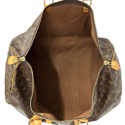 LOUIS VUITTON ルイ・ヴィトン キーポル 55 ボストンバッグ モノグラム ブラウン M41424 レディース メンズ 【中古】