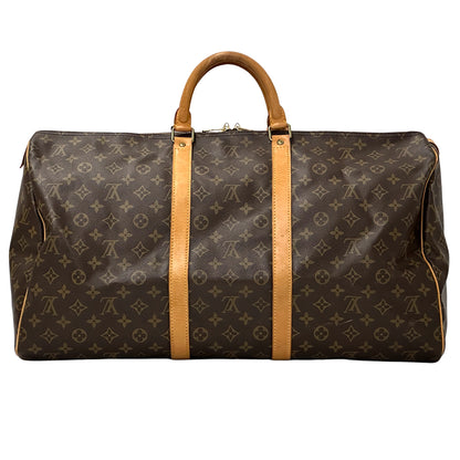 LOUIS VUITTON ルイ・ヴィトン キーポル 55 ボストンバッグ モノグラム ブラウン M41424 レディース メンズ 【中古】