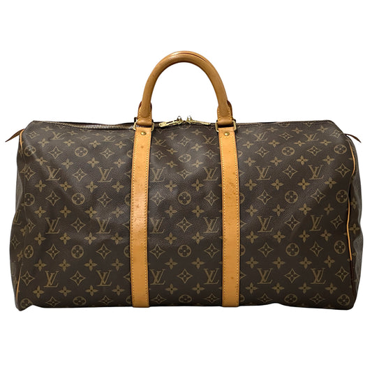 LOUIS VUITTON ルイ・ヴィトン キーポル50 ボストンバッグ モノグラム ブラウン M41426 レディース メンズ 【中古】