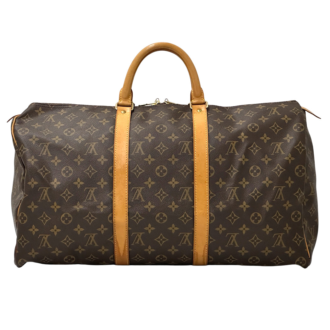 LOUIS VUITTON ルイ・ヴィトン キーポル50 ボストンバッグ モノグラム ブラウン M41426 レディース メンズ 【中古】