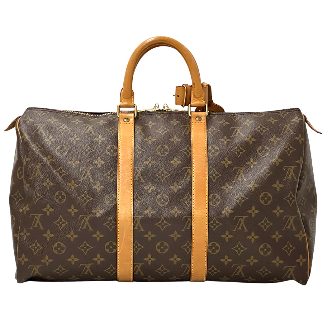 LOUIS VUITTON ルイ・ヴィトン キーポル45 ボストンバッグ モノグラム ブラウン M41428 レディース メンズ 【中古】