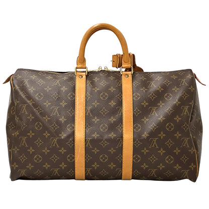 LOUIS VUITTON ルイ・ヴィトン キーポル45 ボストンバッグ モノグラム ブラウン M41428 レディース メンズ 【中古】