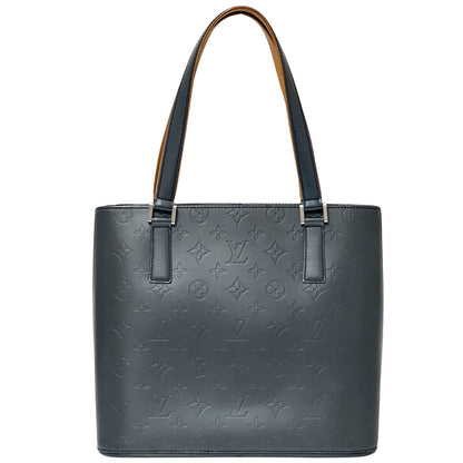LOUIS VUITTON ルイ・ヴィトン ストックトン トートバッグ モノグラムマット ブルー M55115 レディース 【中古】