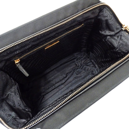 PRADA プラダ ハンドバッグ ブラック ナイロン レディース 【中古】