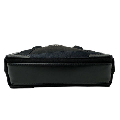 BALENCIAGA バレンシアガ ネイビーカバス XS ハンドバッグ ブラック キャンバス レディース 【中古】