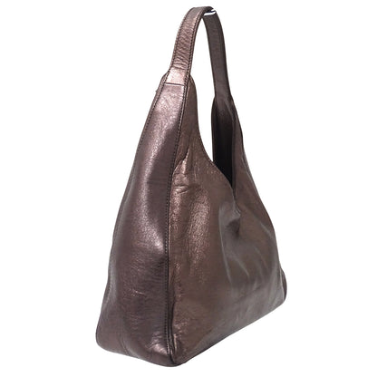 PRADA プラダ ショルダーバッグ メタリックパープル B8359 レザー レディース 【中古】
