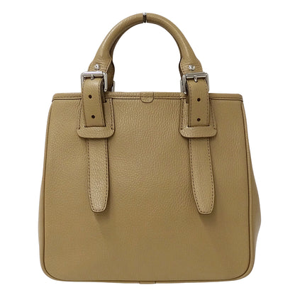 BURBERRY バーバリー ハンドバッグ ベージュ レザー レディース 【中古】