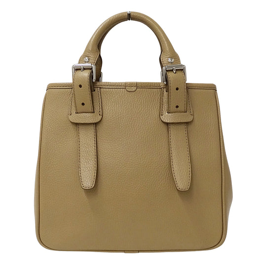 BURBERRY バーバリー ハンドバッグ ベージュ レザー レディース 【中古】
