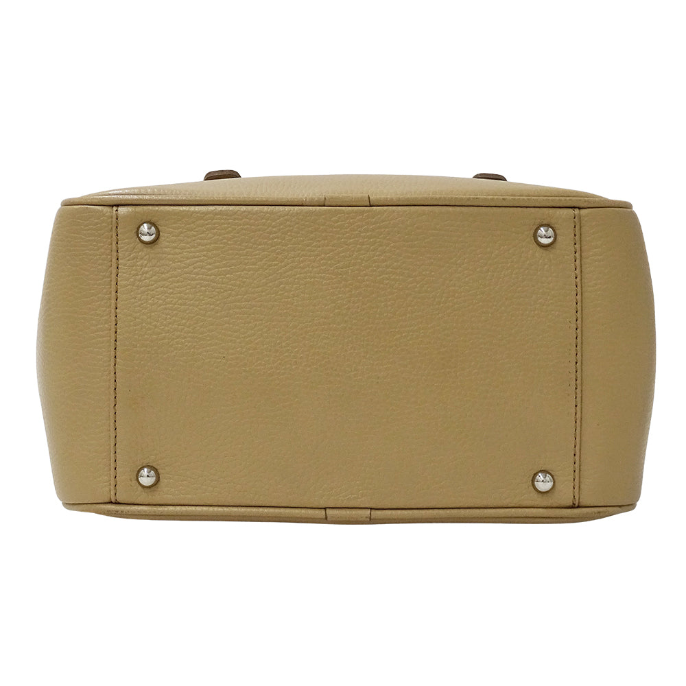 BURBERRY バーバリー ハンドバッグ ベージュ レザー レディース 【中古】