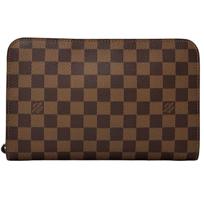 LOUIS VUITTON ルイ・ヴィトン サンルイ クラッチ・セカンドバッグ ダミエ エベヌ ブラウン N51993 メンズ 【中古】