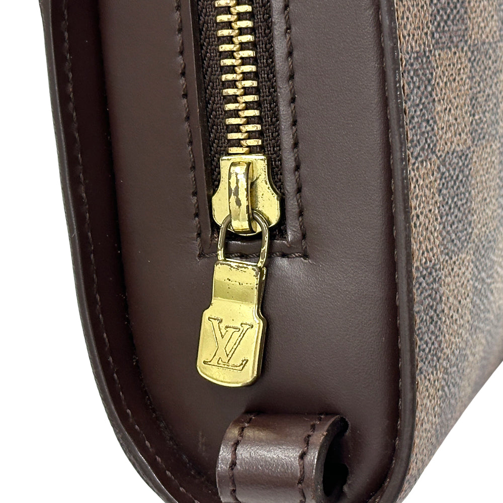 LOUIS VUITTON ルイ・ヴィトン サンルイ クラッチ・セカンドバッグ ダミエ エベヌ ブラウン N51993 メンズ 【中古】