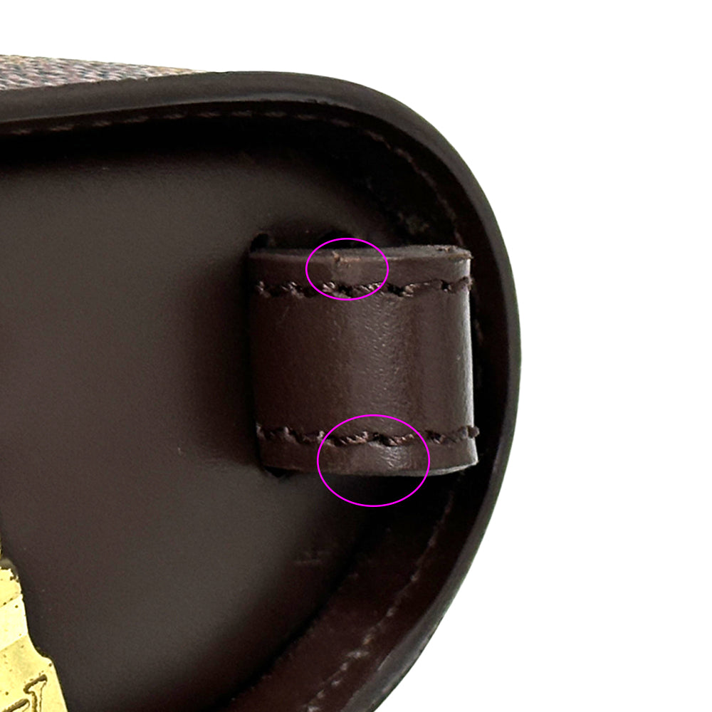 LOUIS VUITTON ルイ・ヴィトン サンルイ クラッチ・セカンドバッグ ダミエ エベヌ ブラウン N51993 メンズ 【中古】