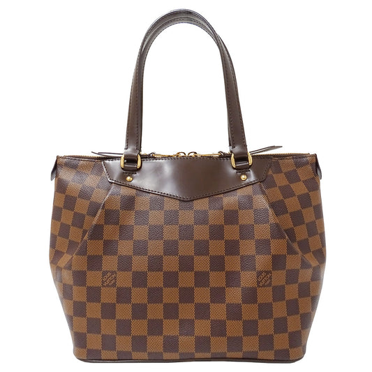 LOUIS VUITTON ルイ・ヴィトン ウェストミンスターPM トートバッグ ダミエ ブラウン N41102 ダミエキャンバス レディース 【中古】