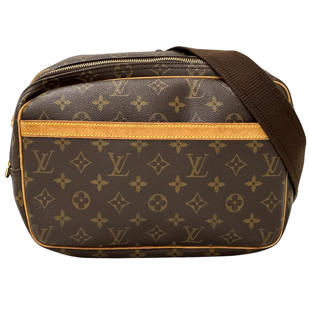 LOUIS VUITTON ルイ・ヴィトン リポーター PM ショルダーバッグ モノグラム ブラウン M45254 レディース メンズ 【中古】