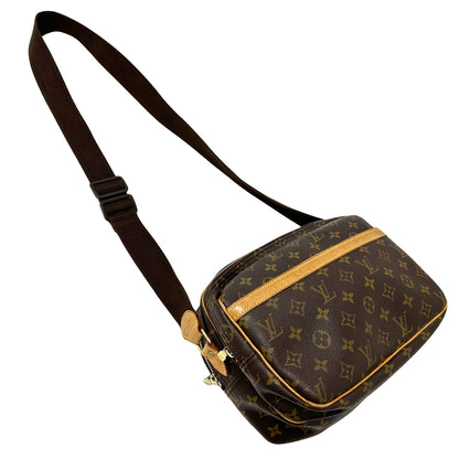LOUIS VUITTON ルイ・ヴィトン リポーター PM ショルダーバッグ モノグラム ブラウン M45254 レディース メンズ 【中古】