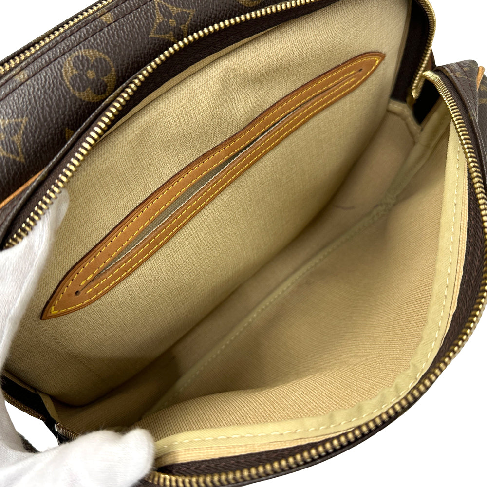 LOUIS VUITTON ルイ・ヴィトン リポーター PM ショルダーバッグ モノグラム ブラウン M45254 レディース メンズ 【中古】