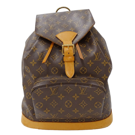 LOUIS VUITTON ルイ・ヴィトン モンスリGM リュック モノグラム ブラウン M51135 モノグラムキャンバス レディース メンズ 【中古】