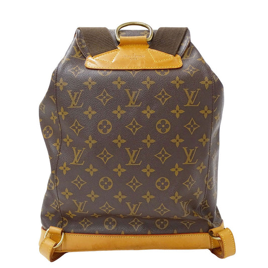 LOUIS VUITTON ルイ・ヴィトン モンスリGM リュック モノグラム ブラウン M51135 モノグラムキャンバス レディース メンズ 【中古】
