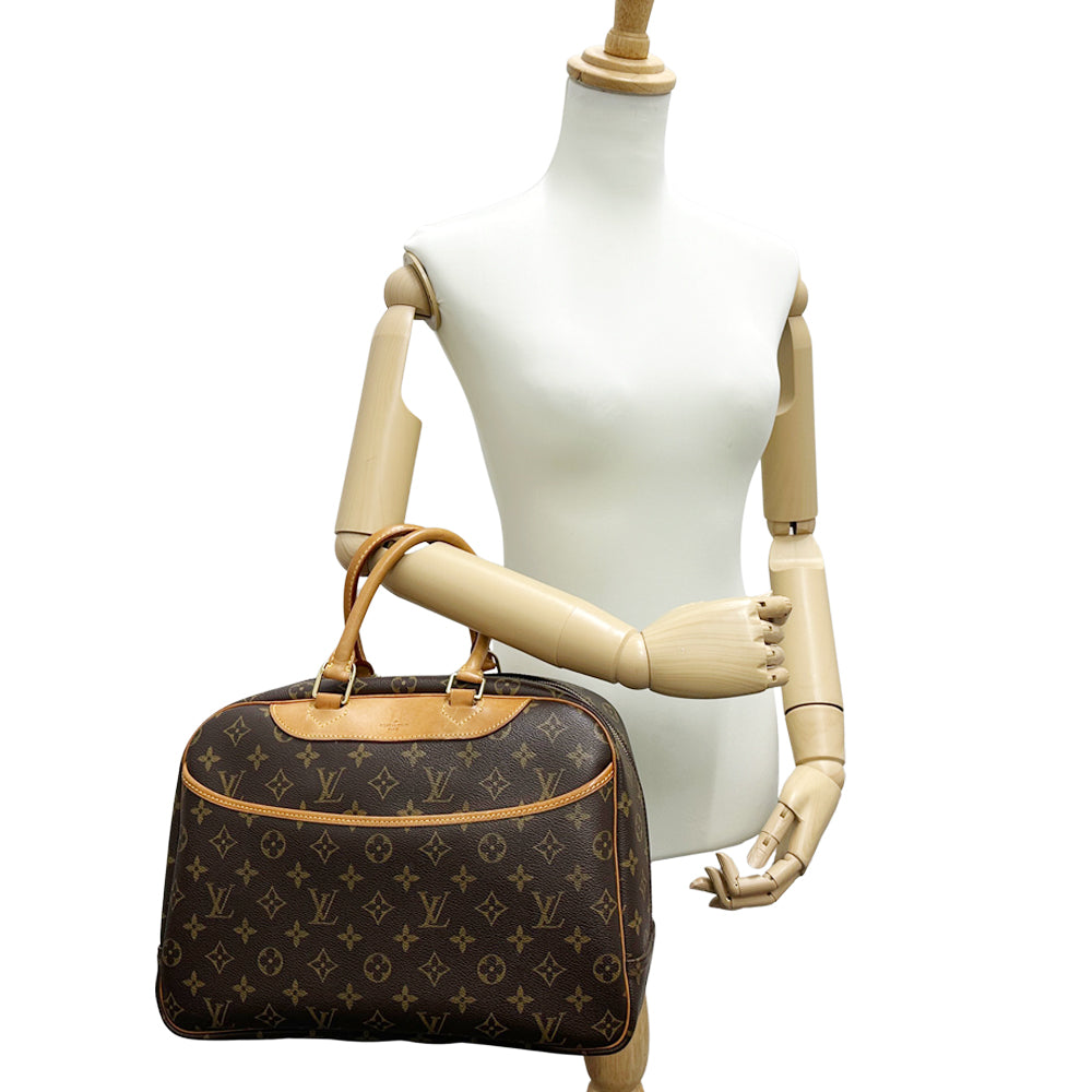 LOUIS VUITTON ルイ・ヴィトン ドーヴィル ハンドバッグ モノグラム ブラウン M47270 レディース メンズ 【中古】