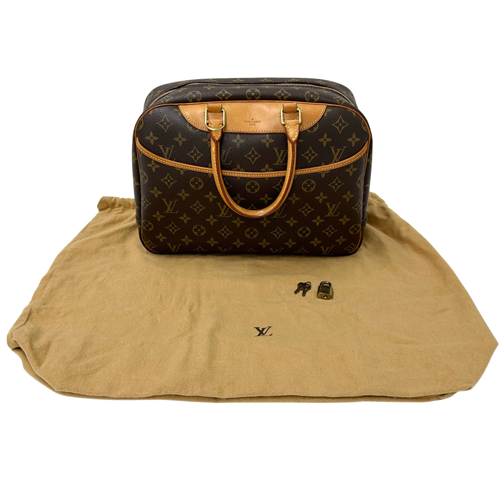 LOUIS VUITTON ルイ・ヴィトン ドーヴィル ハンドバッグ モノグラム ブラウン M47270 レディース メンズ 【中古】