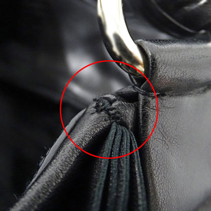 PRADA プラダ ハンドバッグ ブラック BR4065 レザー レディース 【中古】
