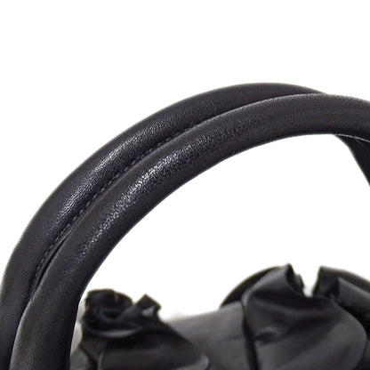PRADA プラダ ハンドバッグ ブラック BR4065 レザー レディース 【中古】
