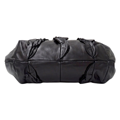 PRADA プラダ ハンドバッグ ブラック BR4065 レザー レディース 【中古】