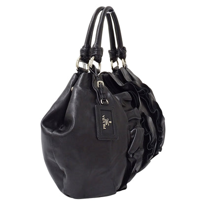 PRADA プラダ ハンドバッグ ブラック BR4065 レザー レディース 【中古】