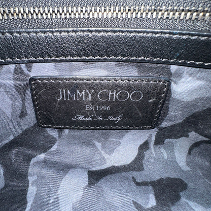 JIMMY CHOO ジミーチュウ ピムリコ トートバッグ ブラック レザー メンズ 【中古】