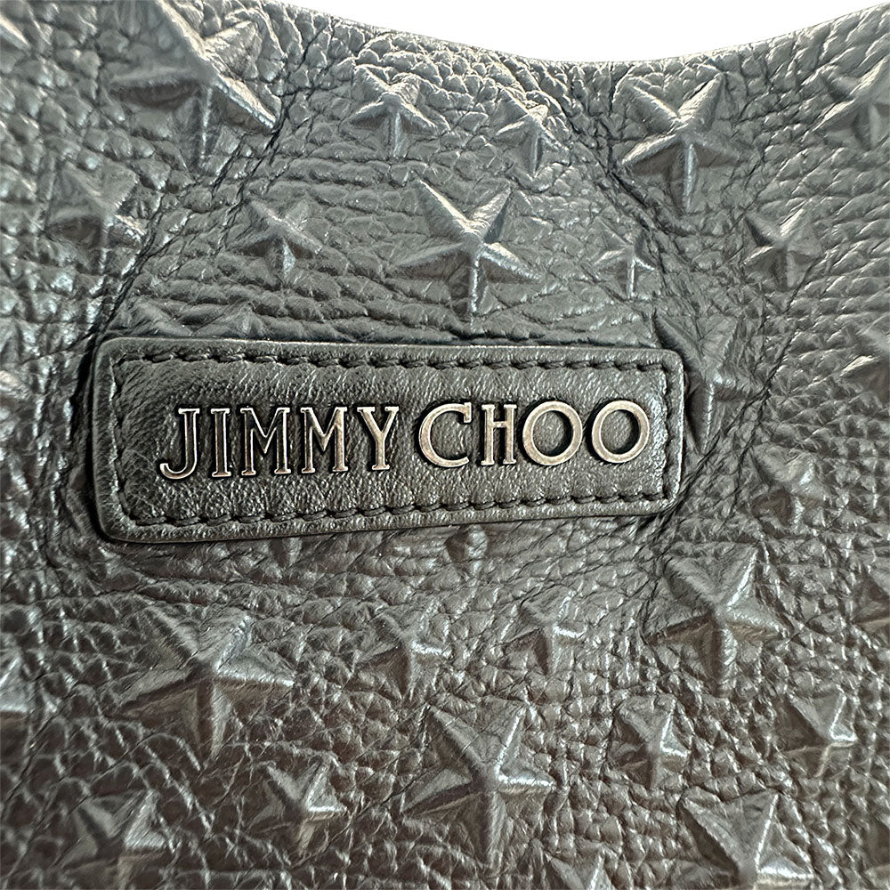 JIMMY CHOO ジミーチュウ ピムリコ トートバッグ ブラック レザー メンズ 【中古】