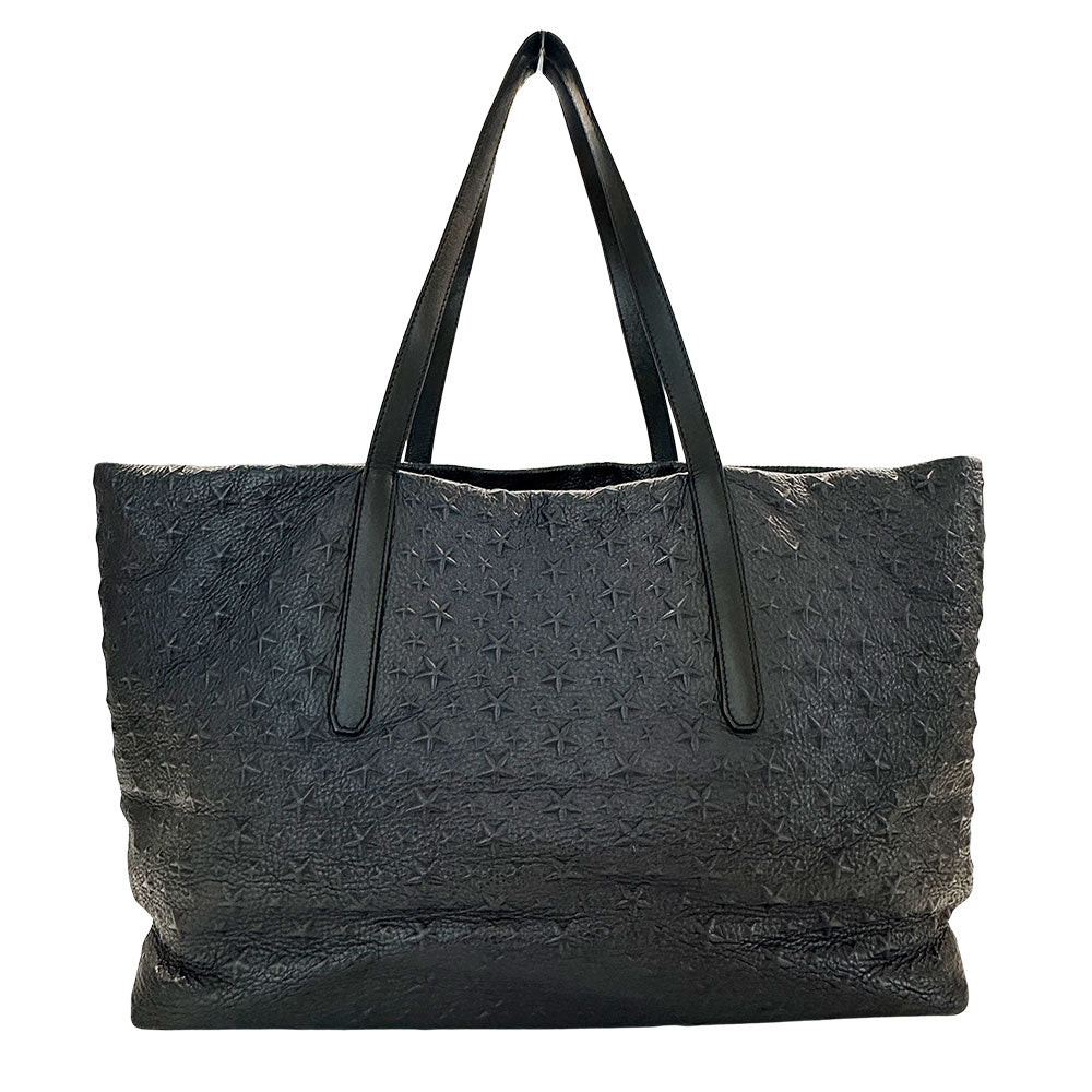 JIMMY CHOO ジミーチュウ ピムリコ トートバッグ ブラック レザー メンズ 【中古】