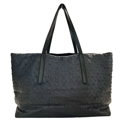 JIMMY CHOO ジミーチュウ ピムリコ トートバッグ ブラック レザー メンズ 【中古】