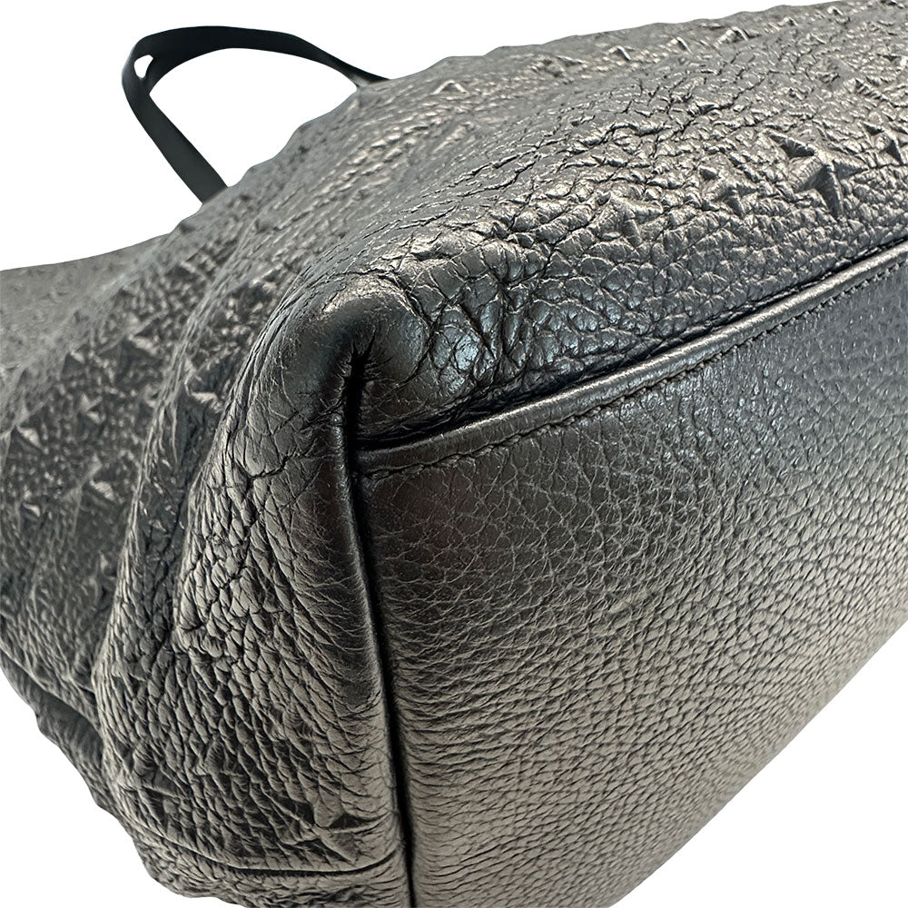 JIMMY CHOO ジミーチュウ ピムリコ トートバッグ ブラック レザー メンズ 【中古】